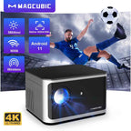 Android 11 4K Smart Projector 580ANSI 1920*1080P Full HD Wifi6 BT5.0 Allwinner H713 Voice Control Home Cinema Theater - Clickitcome