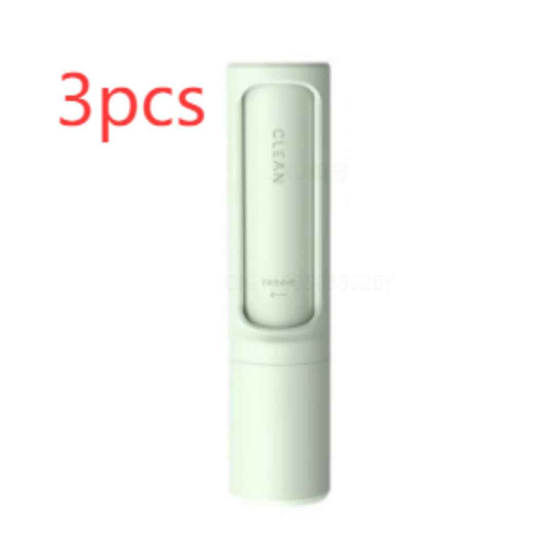 2-1 Reusable Pet Hair Remover Brush Lint Roller Portable Effective Self Cleaning Tool for Cat Dog Fur Hair Dust Removal Brush - Clickitcome