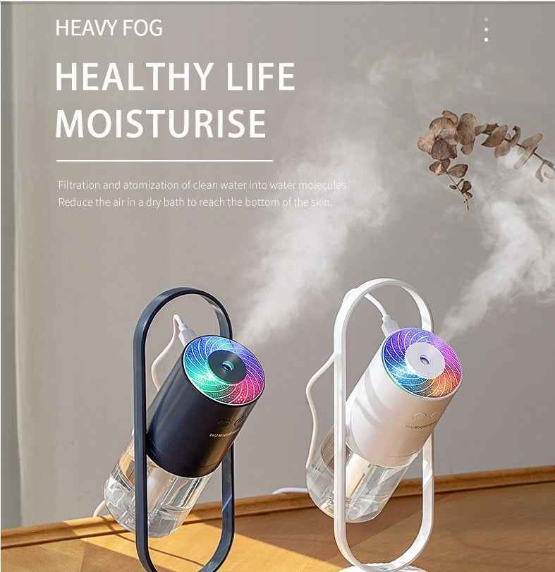 Magic Shadow USB Air Humidifier For Home With Projection Night Lights Ultrasonic Car Mist Maker Mini Office Air Purifier - Clickitcome