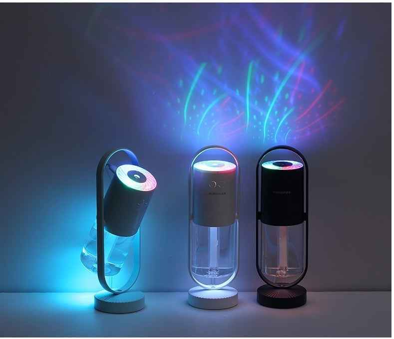 Magic Shadow USB Air Humidifier For Home With Projection Night Lights Ultrasonic Car Mist Maker Mini Office Air Purifier - Clickitcome