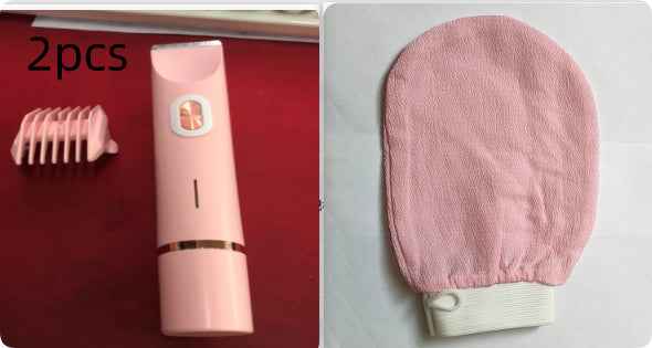 2 In 1 Hair Remover Women's Double Head Shaver Private Pubic Hair Trimmer Electric Razor Wet Dry Electric Body Hair - Clickitcome