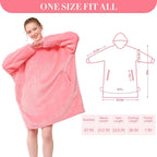 Blanket Hoodie,Oversized Wearable Sherpa Fleece Blanket Sweatshirt,Super Soft Warm Cozy with Giant Pocket,Gifts for Women Men Adults Teenagers Kids, One Size Fits All - Clickitcome