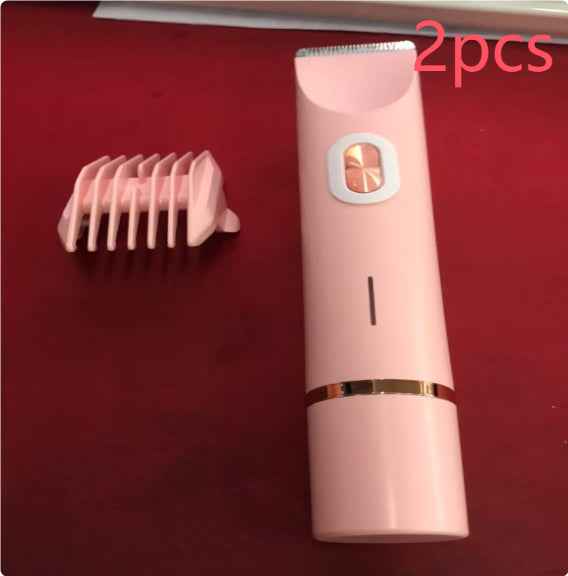 2 In 1 Hair Remover Women's Double Head Shaver Private Pubic Hair Trimmer Electric Razor Wet Dry Electric Body Hair - Clickitcome