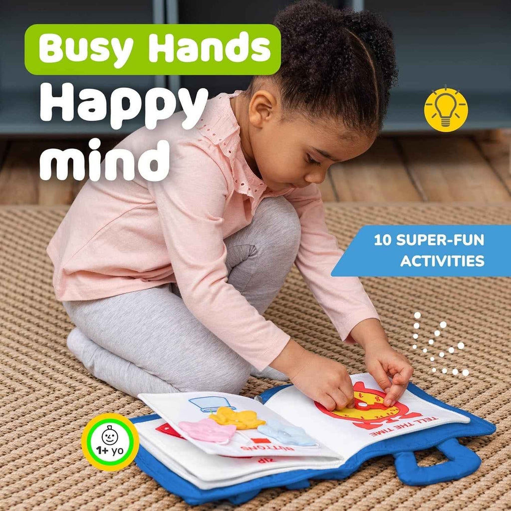 Busy Book for Toddlers 1-3 - Airplane Toys for Toddlers 1-3, My Quiet Book Montessori Toys for 1 Year Old with Kids Plane Activities, Activity Busy Board, Gift for Boys & Girls - Clickitcome