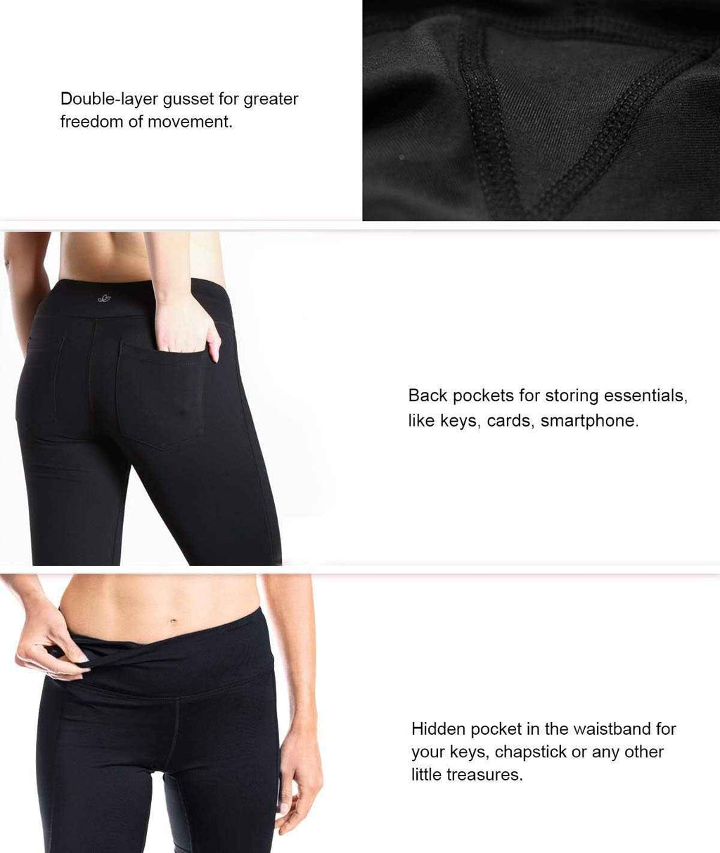 Women'S Petite/Regular/Tall Straight Leg Yoga Pants, Slim Fit Workout Pants - Clickitcome
