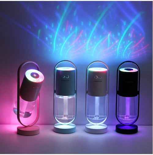 Magic Shadow USB Air Humidifier For Home With Projection Night Lights Ultrasonic Car Mist Maker Mini Office Air Purifier - Clickitcome