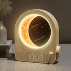 Sunrise Alarm Clocks for Bedrooms,Dual Alarm Clock Wake Up Light,Stepless Dimmable Moon Lamp with Meteor, 30/60/90min Timer with 10 White Noise Sounds,Touch Bedside Lamp Night Light for Kids - Clickitcome