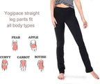 Women'S Petite/Regular/Tall Straight Leg Yoga Pants, Slim Fit Workout Pants - Clickitcome