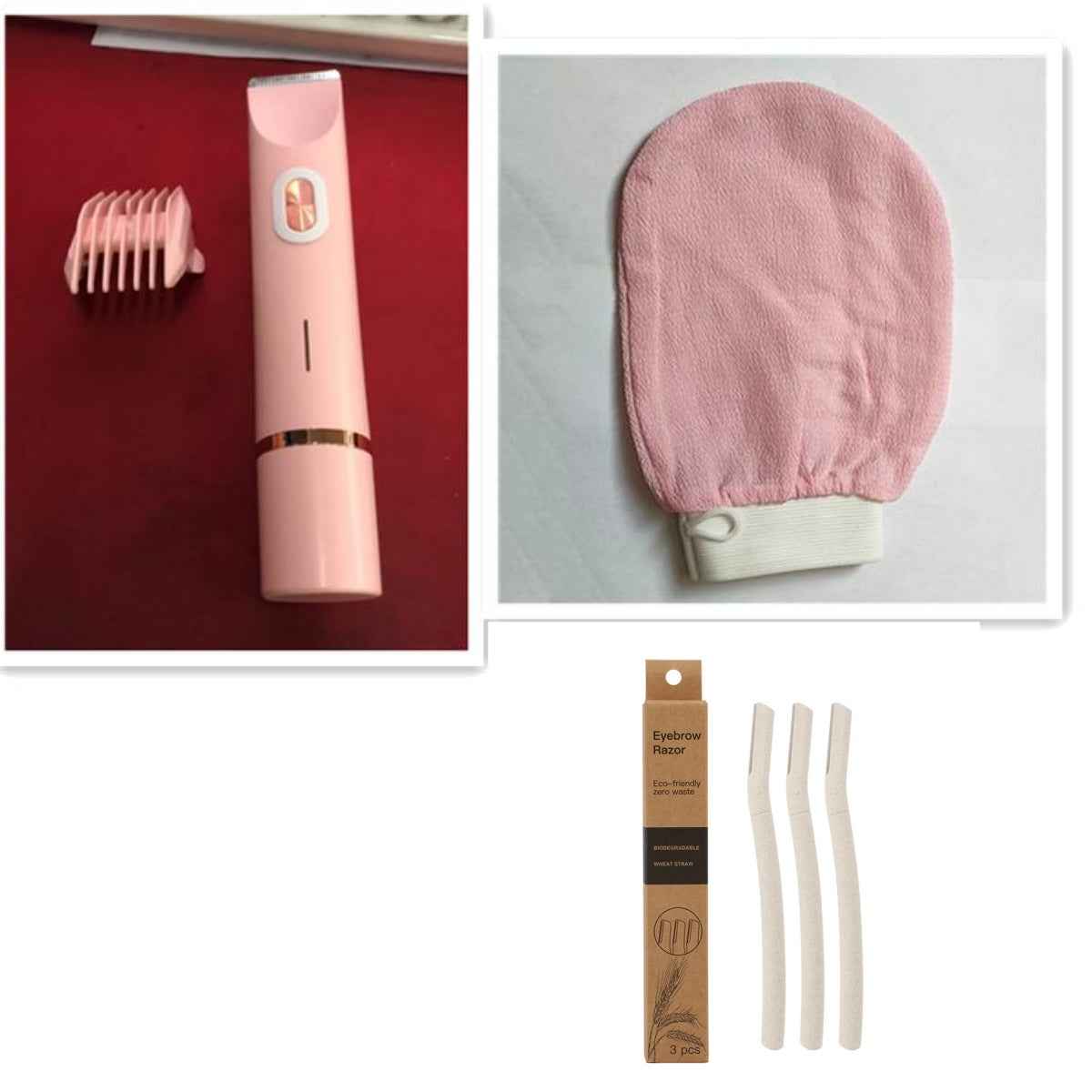 2 In 1 Hair Remover Women's Double Head Shaver Private Pubic Hair Trimmer Electric Razor Wet Dry Electric Body Hair - Clickitcome