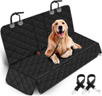 Dog Car Seat Cover, Back Seat Cover for Dogs Pet Car Seat Protector Waterproof Bench Car Seat Cover, Non-Slip Reat Seat Cover Fits Middle Armrest for Most Cars Trucks Suvs - Black - Clickitcome