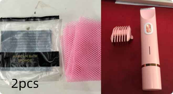 2 In 1 Hair Remover Women's Double Head Shaver Private Pubic Hair Trimmer Electric Razor Wet Dry Electric Body Hair - Clickitcome