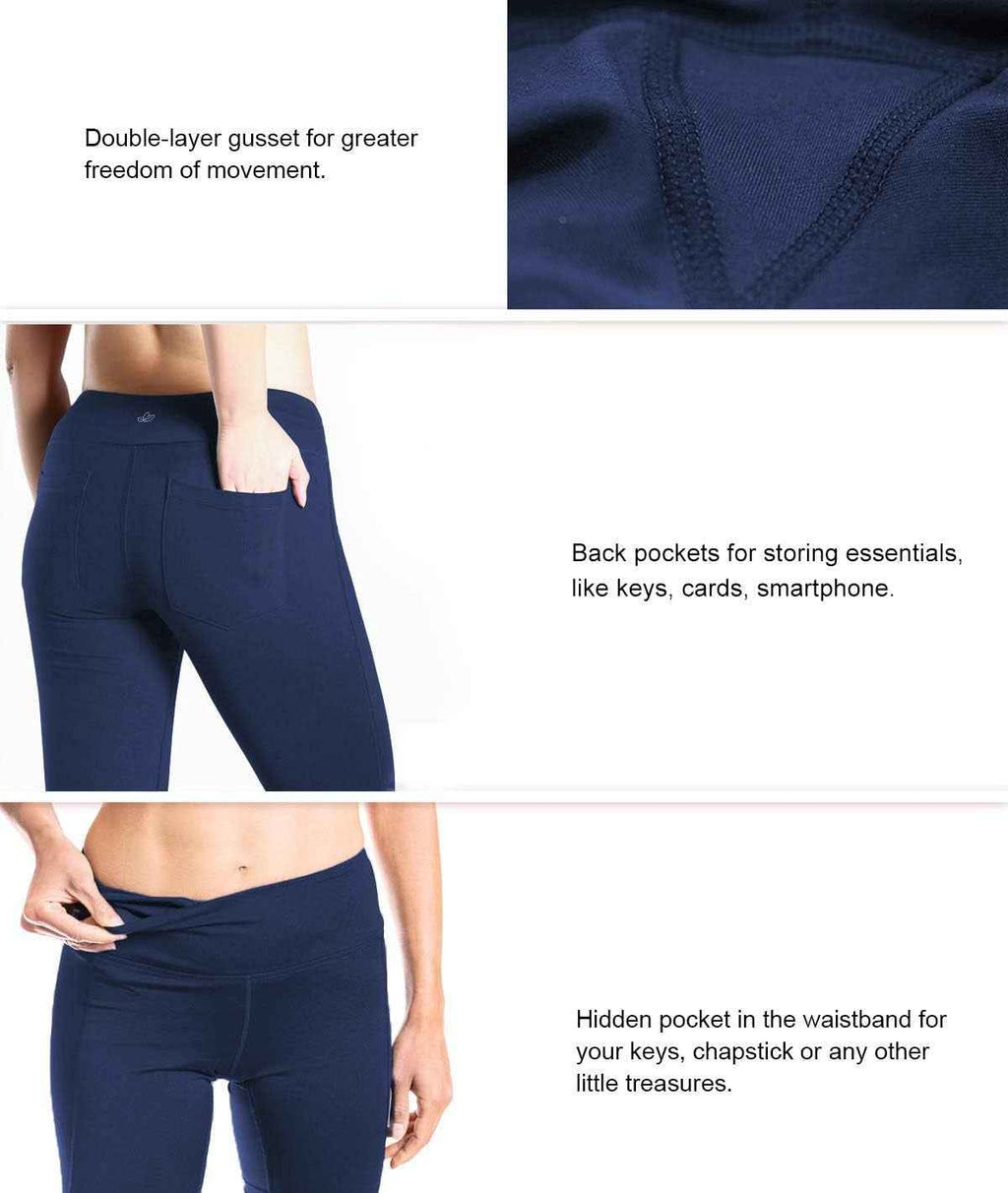 Women'S Petite/Regular/Tall Straight Leg Yoga Pants, Slim Fit Workout Pants - Clickitcome