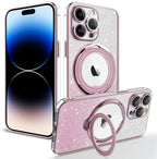 Magnetic Ring Stand for iPhone 14 Pro Translucent Case - Cute Funny Phone Cases [Compatible with MagSafe] Shockproof Phone Cases Gradient Case [Military Drop Protection] Slim Shockproof Components