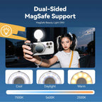 TELESIN Smartphone Magnetic Fill Light Mini Selfie Light 3 Modes Adjustable Brightness for Iphone XIAOMI HUAWEI SAMSUNG Phone - Clickitcome