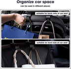 1/4Pcs Car Headrest Hooks Hanger for Bags Seat Back Organizer Holder Clips Auto Fastener Hooks Car Storage Interior Accessories - Clickitcome