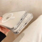 Original For Magsafe Magnetic Wireless Charging Phone Case For iPhone 16 15 14 13 12 11 ProMax mini X XR XS 7 8Plus Clear Cover - Clickitcome