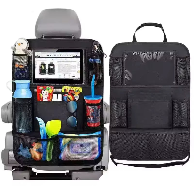 Car Seat Organizer Multifunctional Oxford Fabric Car Back Multi Pocket Storage Bag with Tablet Holder Protector for Kids - Clickitcome