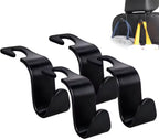 1/4Pcs Car Headrest Hooks Hanger for Bags Seat Back Organizer Holder Clips Auto Fastener Hooks Car Storage Interior Accessories - Clickitcome