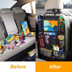 Car Seat Organizer Multifunctional Oxford Fabric Car Back Multi Pocket Storage Bag with Tablet Holder Protector for Kids - Clickitcome