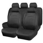 Universal Leather Car Seat Covers Red Simple Waterproof 5 Seat Car Seat Cover - Clickitcome