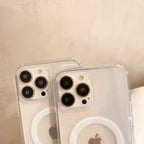 Original For Magsafe Magnetic Wireless Charging Phone Case For iPhone 16 15 14 13 12 11 ProMax mini X XR XS 7 8Plus Clear Cover - Clickitcome