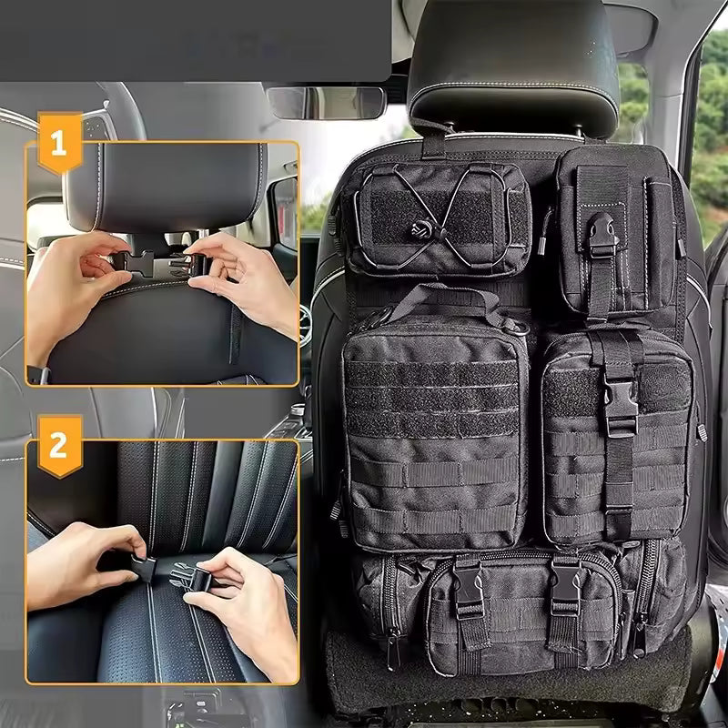 Car Seat Back Organizer Vehicle Panel Organizer Car mounted multifunctional large capacity combination storage suspension bag - Clickitcome