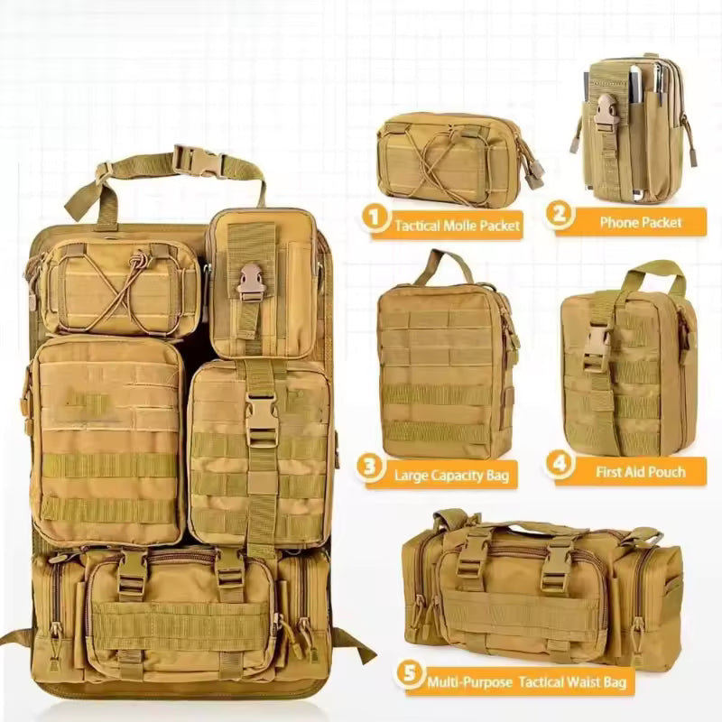 Car Seat Back Organizer Vehicle Panel Organizer Car mounted multifunctional large capacity combination storage suspension bag - Clickitcome