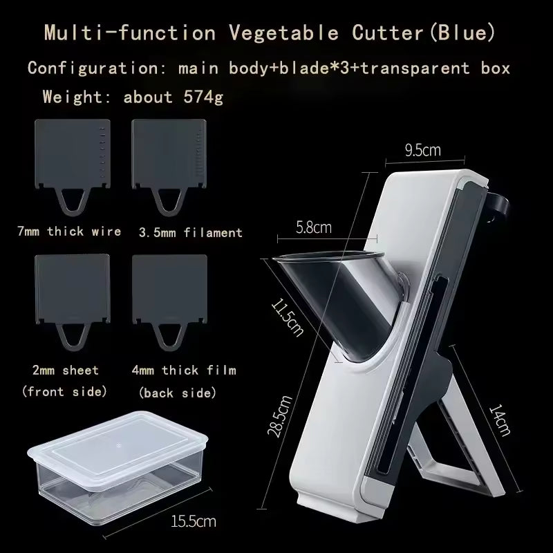 Hand-operated Vegetable Cutter Kitchen Lever Vegetable Cutter Press Grater Lemon Slicer Thick and Thin Shredder Meat Slicer - Clickitcome