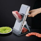 Hand-operated Vegetable Cutter Kitchen Lever Vegetable Cutter Press Grater Lemon Slicer Thick and Thin Shredder Meat Slicer - Clickitcome