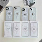 Original For Magsafe Magnetic Wireless Charging Phone Case For iPhone 16 15 14 13 12 11 ProMax mini X XR XS 7 8Plus Clear Cover - Clickitcome