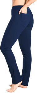Women'S Petite/Regular/Tall Straight Leg Yoga Pants, Slim Fit Workout Pants - Clickitcome