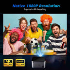 Android 11 4K Smart Projector 580ANSI 1920*1080P Full HD Wifi6 BT5.0 Allwinner H713 Voice Control Home Cinema Theater - Clickitcome