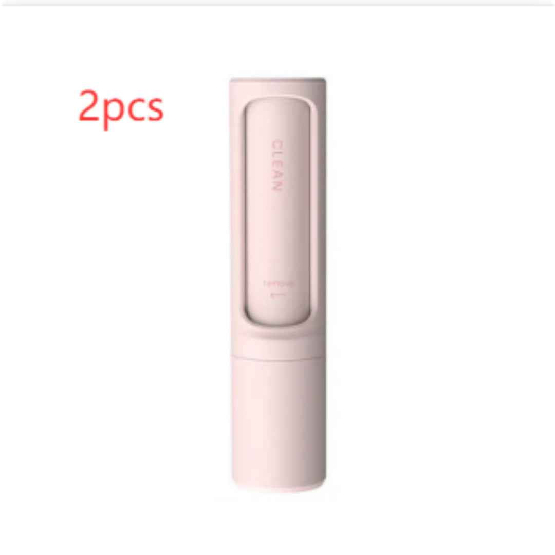 2-1 Reusable Pet Hair Remover Brush Lint Roller Portable Effective Self Cleaning Tool for Cat Dog Fur Hair Dust Removal Brush - Clickitcome