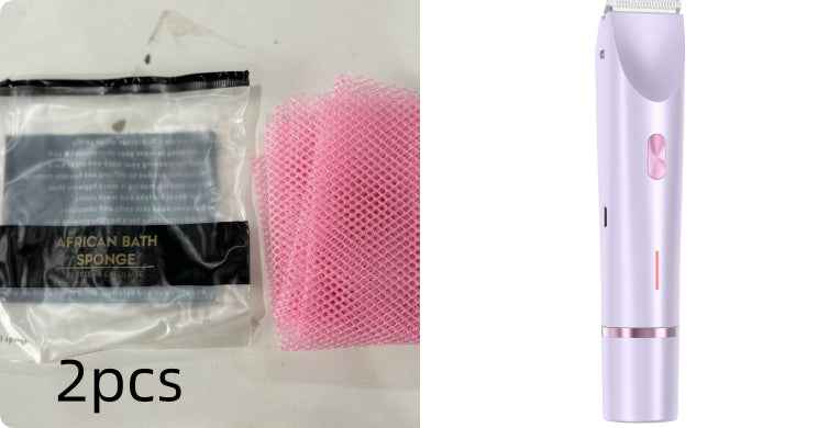 2 In 1 Hair Remover Women's Double Head Shaver Private Pubic Hair Trimmer Electric Razor Wet Dry Electric Body Hair - Clickitcome