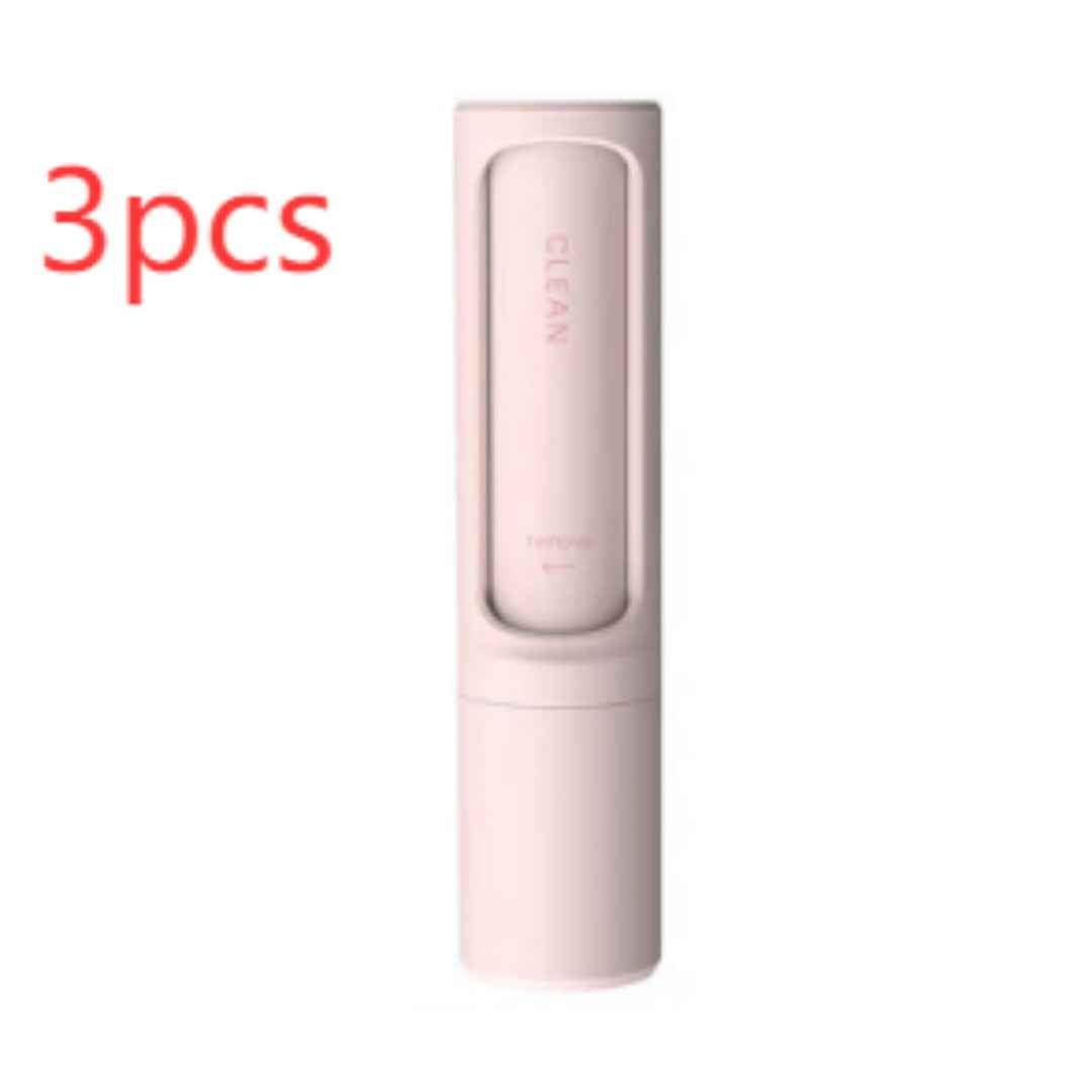 2-1 Reusable Pet Hair Remover Brush Lint Roller Portable Effective Self Cleaning Tool for Cat Dog Fur Hair Dust Removal Brush - Clickitcome