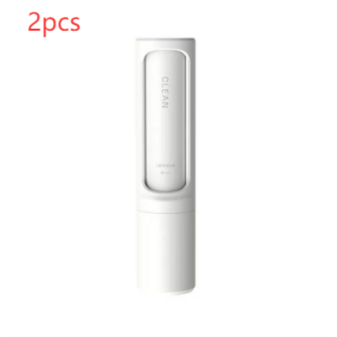2-1 Reusable Pet Hair Remover Brush Lint Roller Portable Effective Self Cleaning Tool for Cat Dog Fur Hair Dust Removal Brush - Clickitcome